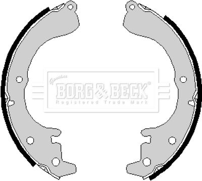 BORG & BECK Комплект тормозных колодок BBS6165